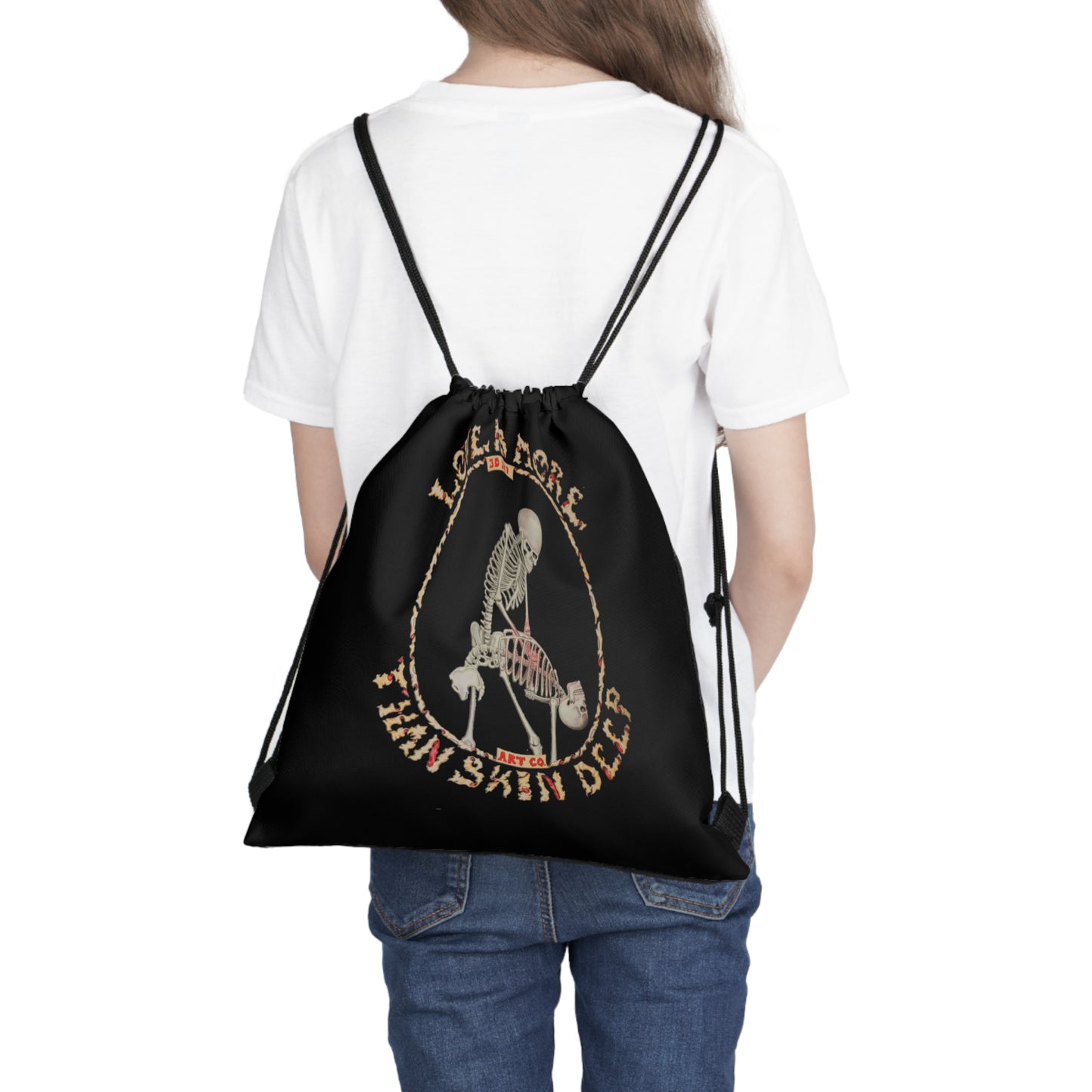 Love Is More Than Skin Deep Drawstring Bag by Phasm