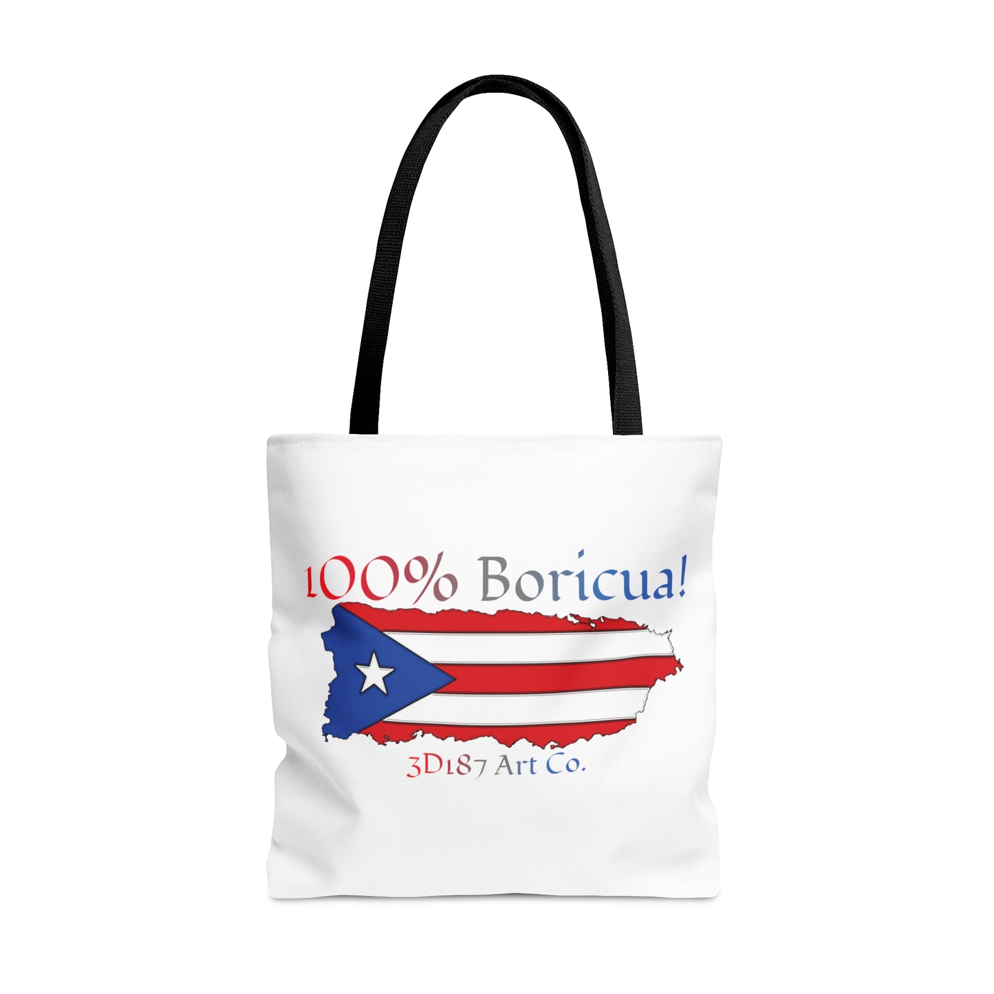 100% Boricua! Tote Bag