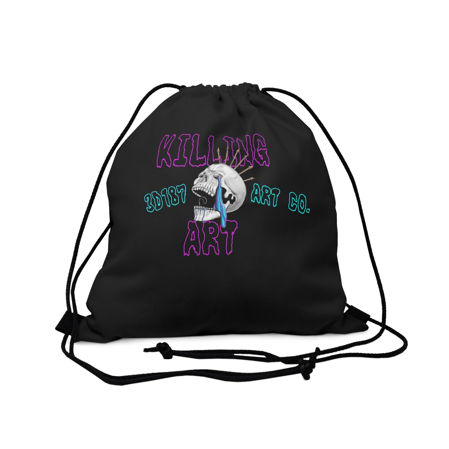 Killing Art Drawstring Bag