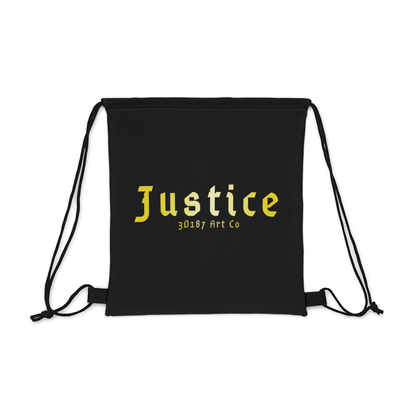 Statement: Justice Drawstring Bag