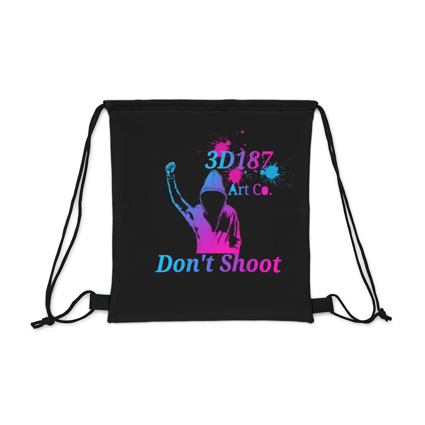 3D187 Don't Shoot Outdoor Drawstring Bag