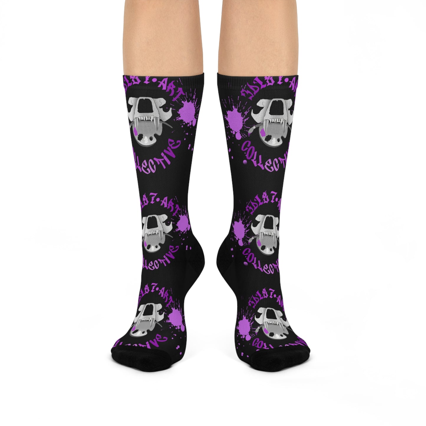 Visionary Loyalty Purple Crew Socks