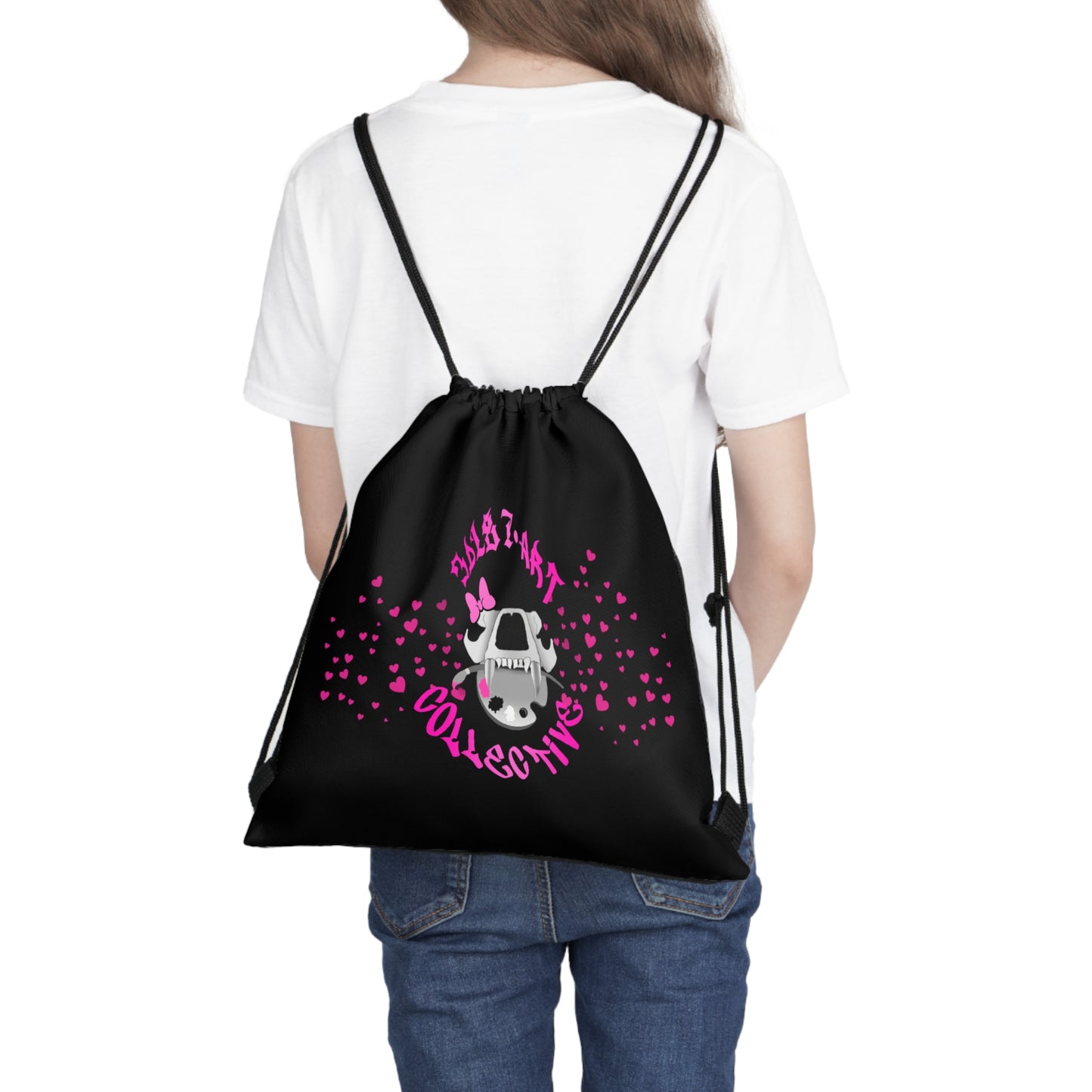 Visionary Hearts Drawstring Bag