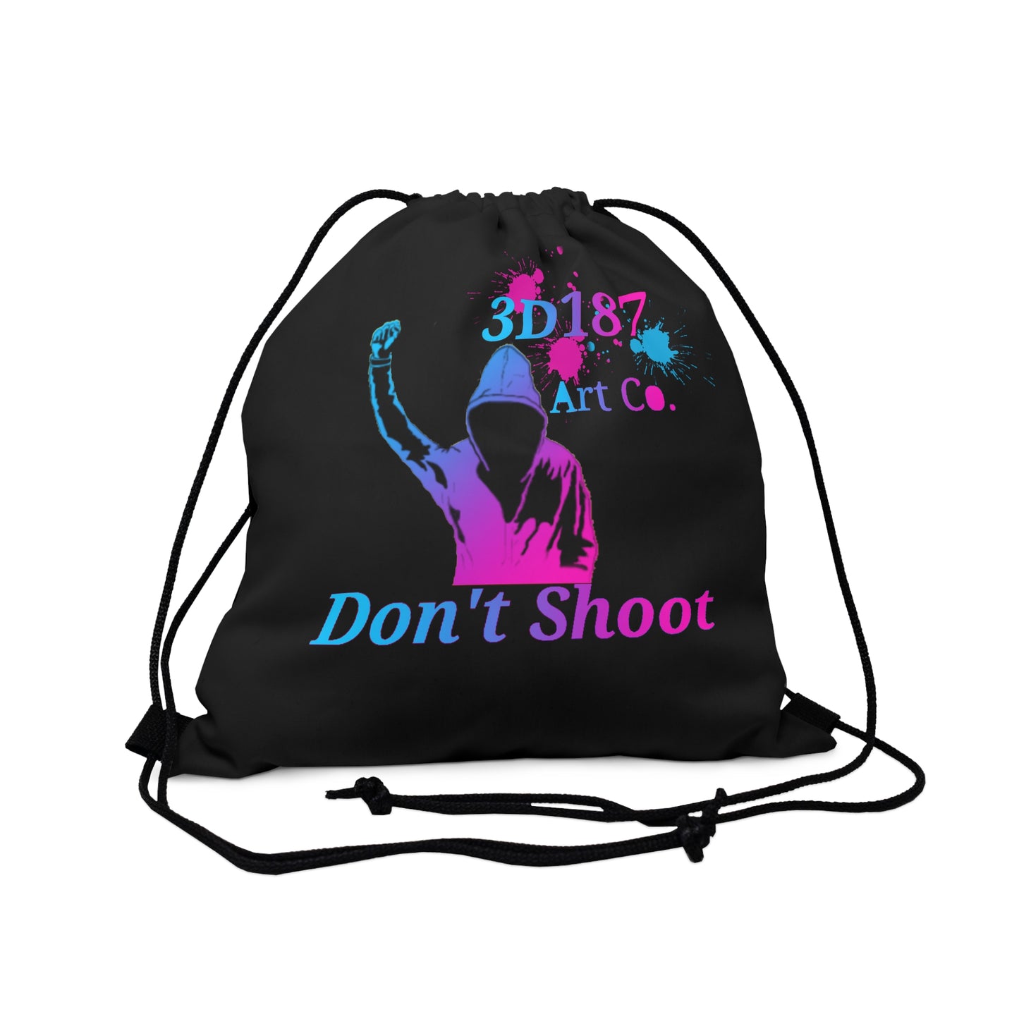 3D187 Don't Shoot Outdoor Drawstring Bag