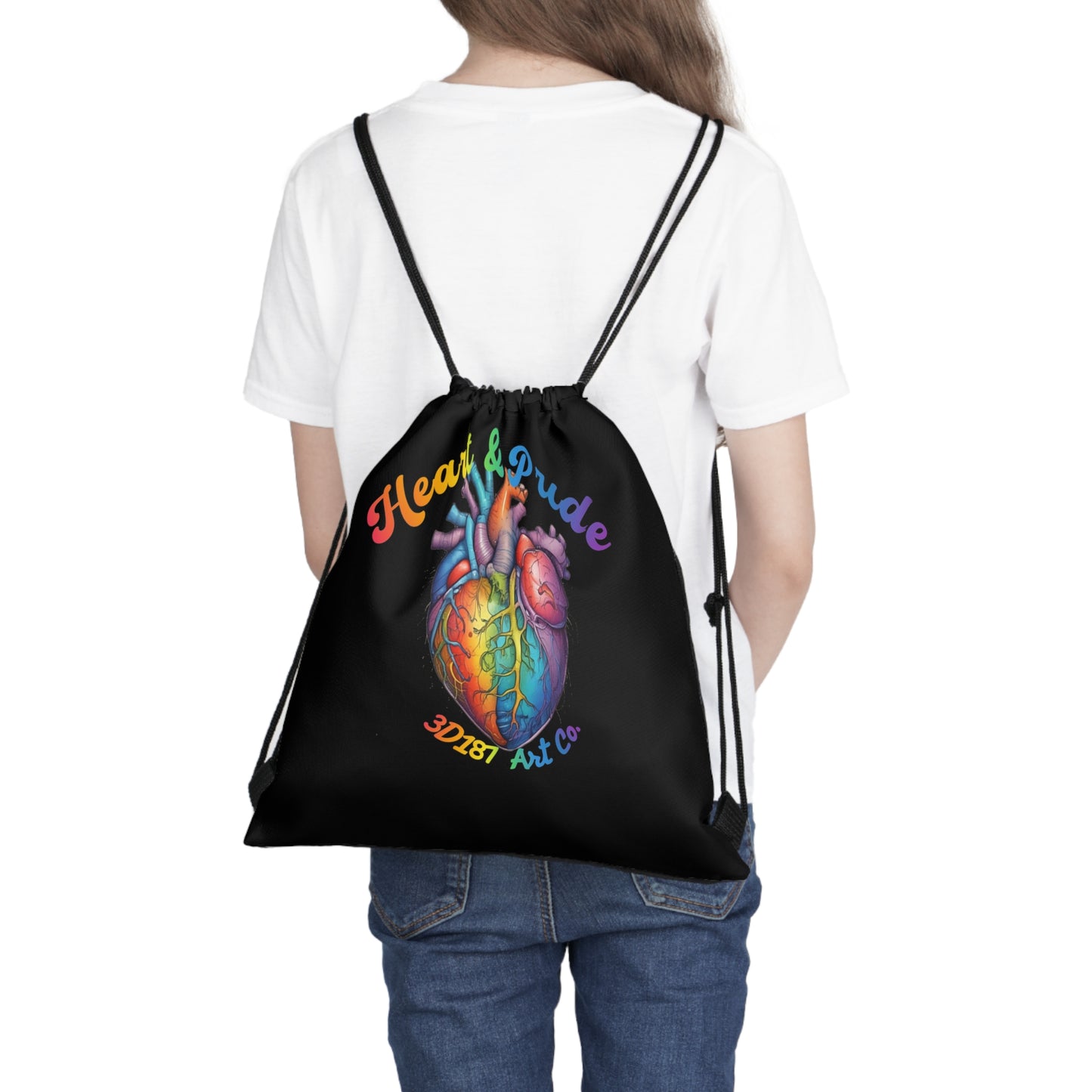 Heart & Pride Drawstring Bag