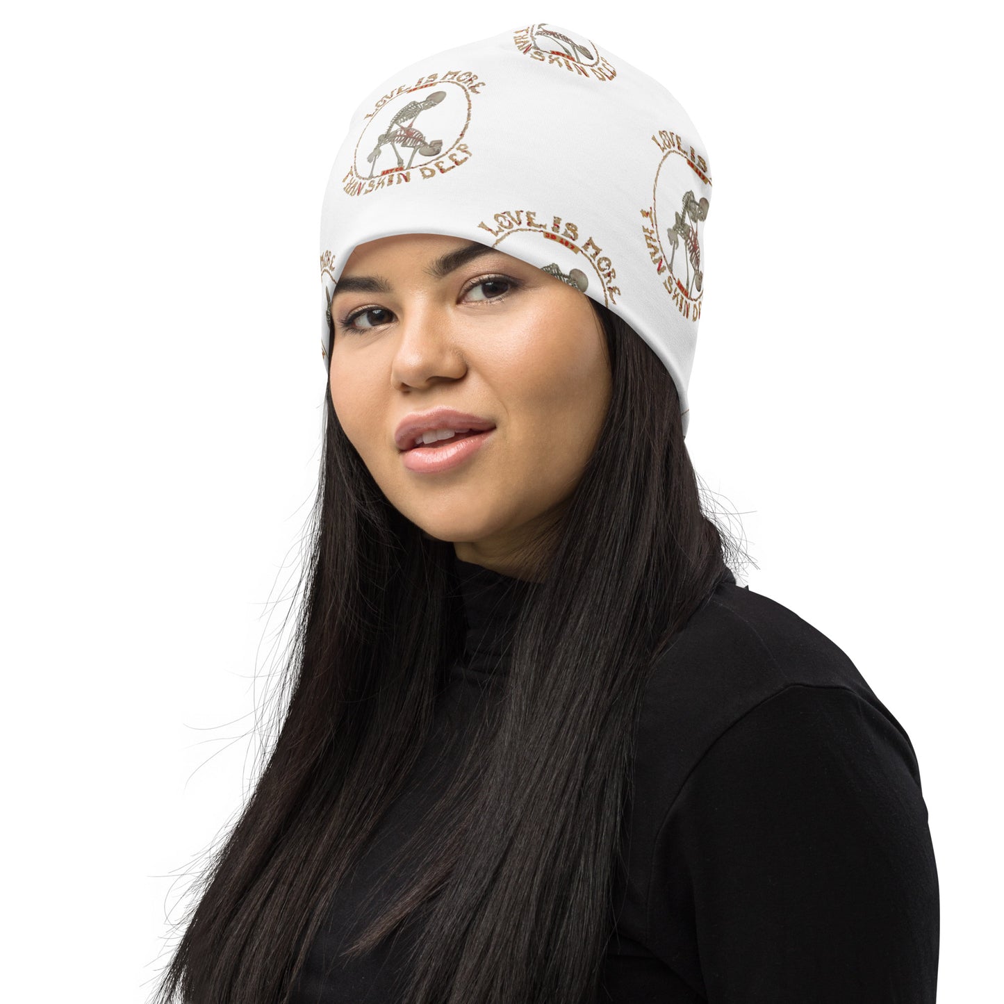 Love Is More Than Skin Deep Beanie by Phasm