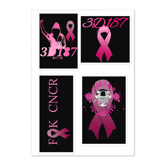 3D187 Breast Cancer Awareness Decal Sheet