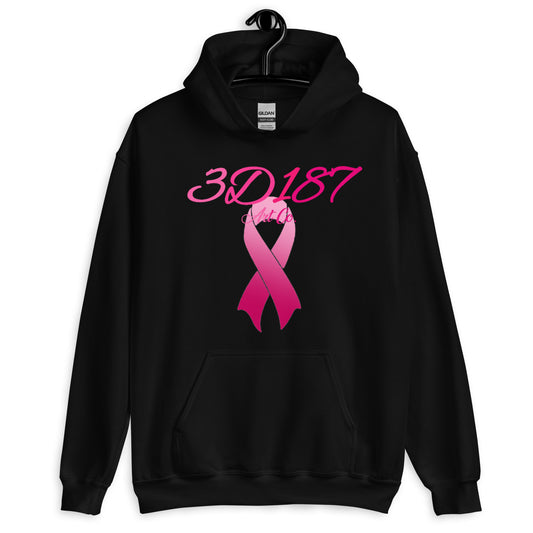 3D187 Traditional: Breast Cancer Hoodie